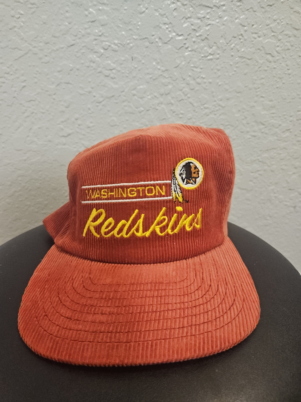 VTG Rare 90s Wasington Redskins Football Team Annco Corduroy NFL Snapback Hat
